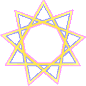 rotating nine pointed star
